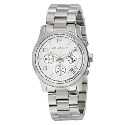 mk5076 michael kors ladies watch|Michael Kors silver runway.